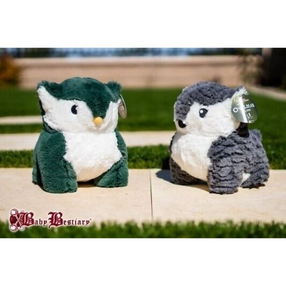 Owlbear Plush - Luxury Owl Bear Stuffed Animal - Standalone - Charcoal - Picture 2 of 3